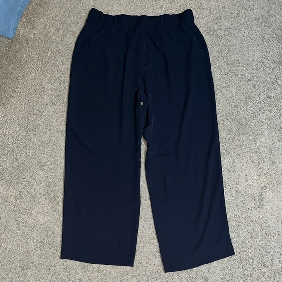 Summersalt The Classic Pleat Straight Leg Trouser Pant Sea Urchin Black Medium - Picture 6 of 8